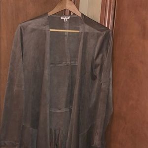 Fringe suede jacket